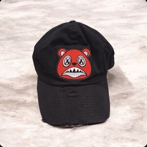KBETHOS Baws Angry Black And Red Strapback Distressed Vintage Brand Base